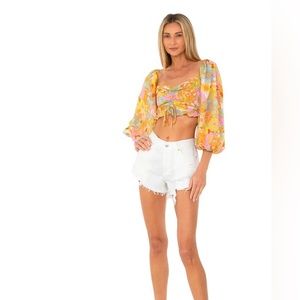 Free people loving good vibration shorts